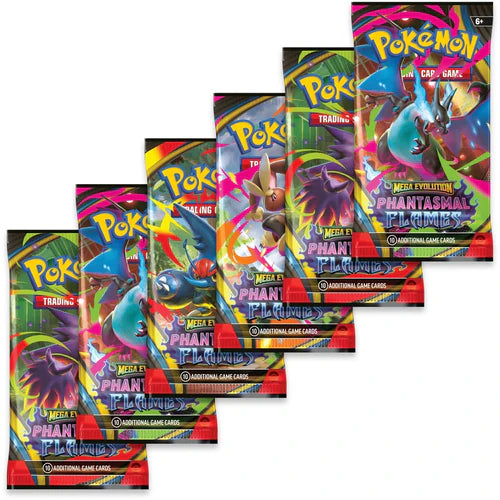 Booster Bundle – Pokémon ME: Mega Evolution Phantasmal Flames – English